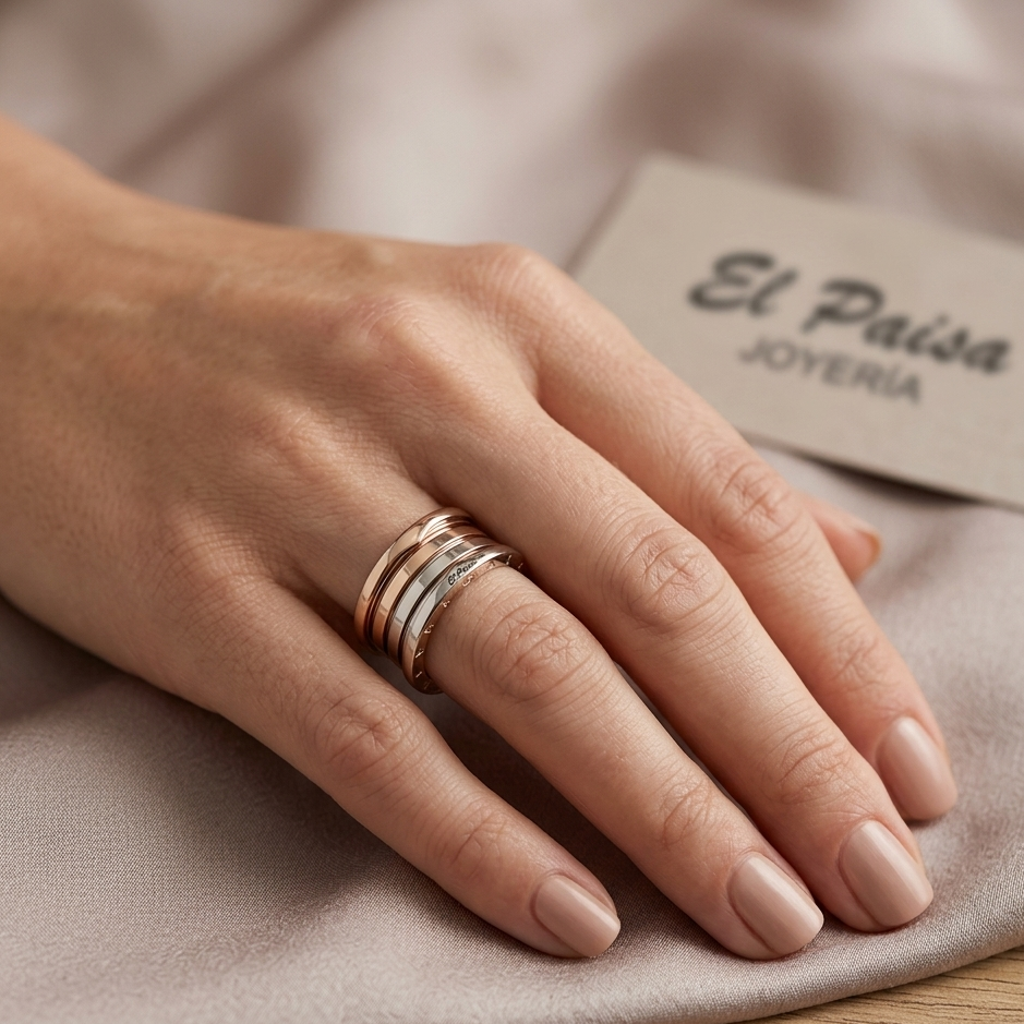 Designer White Gold Signature Ring