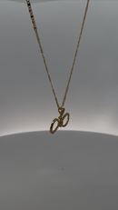 Infinity Forever 18K Yellow Gold Necklace with Cubic Zirconia