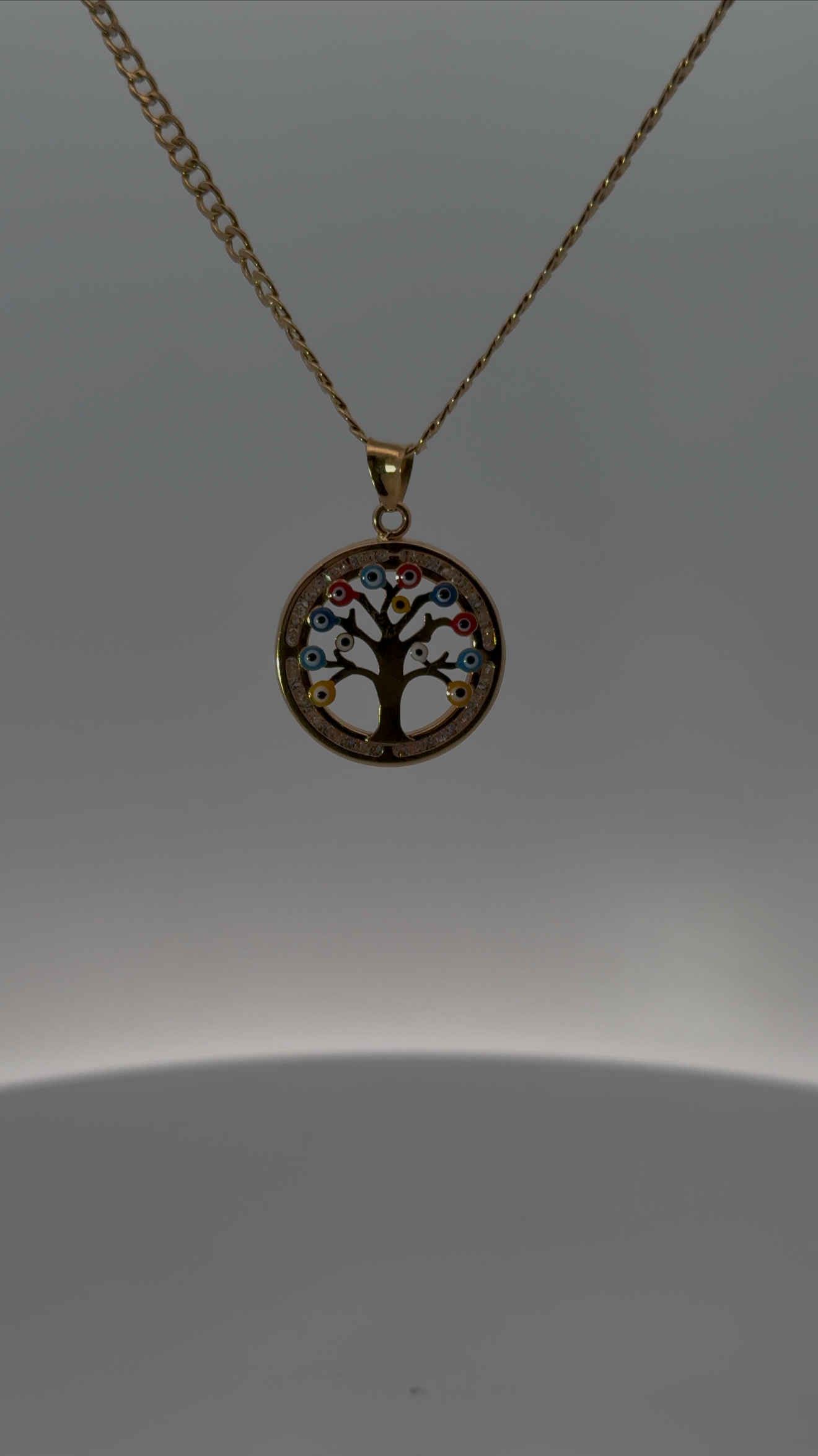 A Symbol of Growth and Strength-18K Yellow Gold Tree of Life Necklace