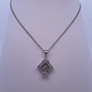 18K White Gold Diamond Pendant Necklace – A Statement of Elegance