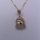 18K Gold Jesus Pendant Necklace – A Divine Symbol of Faith and Strength
