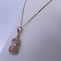 18K Gold Jesus Pendant Necklace – A Divine Symbol of Faith and Strength