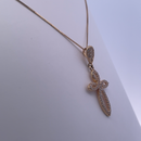 18K Yellow Gold Cross Pendant Necklace – A Subtle Touch of Faith