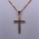 18K Yellow Gold Cross Pendant Necklace – A Classic Symbol of Faith and Timeless Elegance