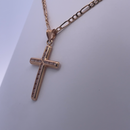 18K Yellow Gold Cross Pendant Necklace – A Classic Symbol of Faith and Timeless Elegance