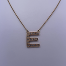 18K Yellow Gold "E" Initial Necklace – A Personalized Expression of Luxury