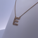 18K Yellow Gold "E" Initial Necklace – A Personalized Expression of Luxury