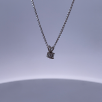 18K White Gold Necklace with 0.30ct Diamonds – Minimalist Luxe