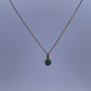 – Petite Perfection- 18K Yellow Gold Necklace with 0.10ct Emerald