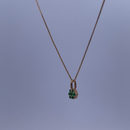 – Petite Perfection- 18K Yellow Gold Necklace with 0.10ct Emerald