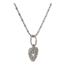 White Gold Heart Necklace with Diamonds – Elegant 14K Jewelry Gift for Women