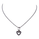 White Gold Heart Necklace with Diamonds – Elegant 14K Jewelry Gift for Women