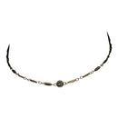 Collar de oro amarillo de 14 quilates, collar de diamantes, diamantes engastados en bisel, joyas de lujo, joyería de Nueva York, cadena de oro fino