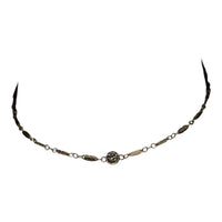 Collar de oro amarillo de 14 quilates, collar de diamantes, diamantes engastados en bisel, joyas de lujo, joyería de Nueva York, cadena de oro fino