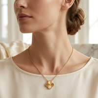Quatrefoil Radiance 18K Gold Necklace