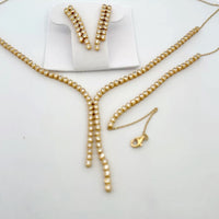 Pearl Glow 18K — Necklace, Bracelet & Earrings Set