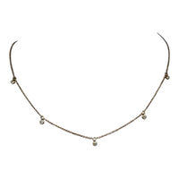 Elegancia de lujo, collar de oro de 18 quilates y diamantes