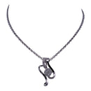 Whispers of Elegance-18K Gold and Diamond Pendant Necklace