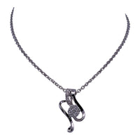 Whispers of Elegance-18K Gold and Diamond Pendant Necklace