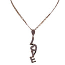 A Romantic Statement 18K Yellow Gold LOVE Pendant Necklace