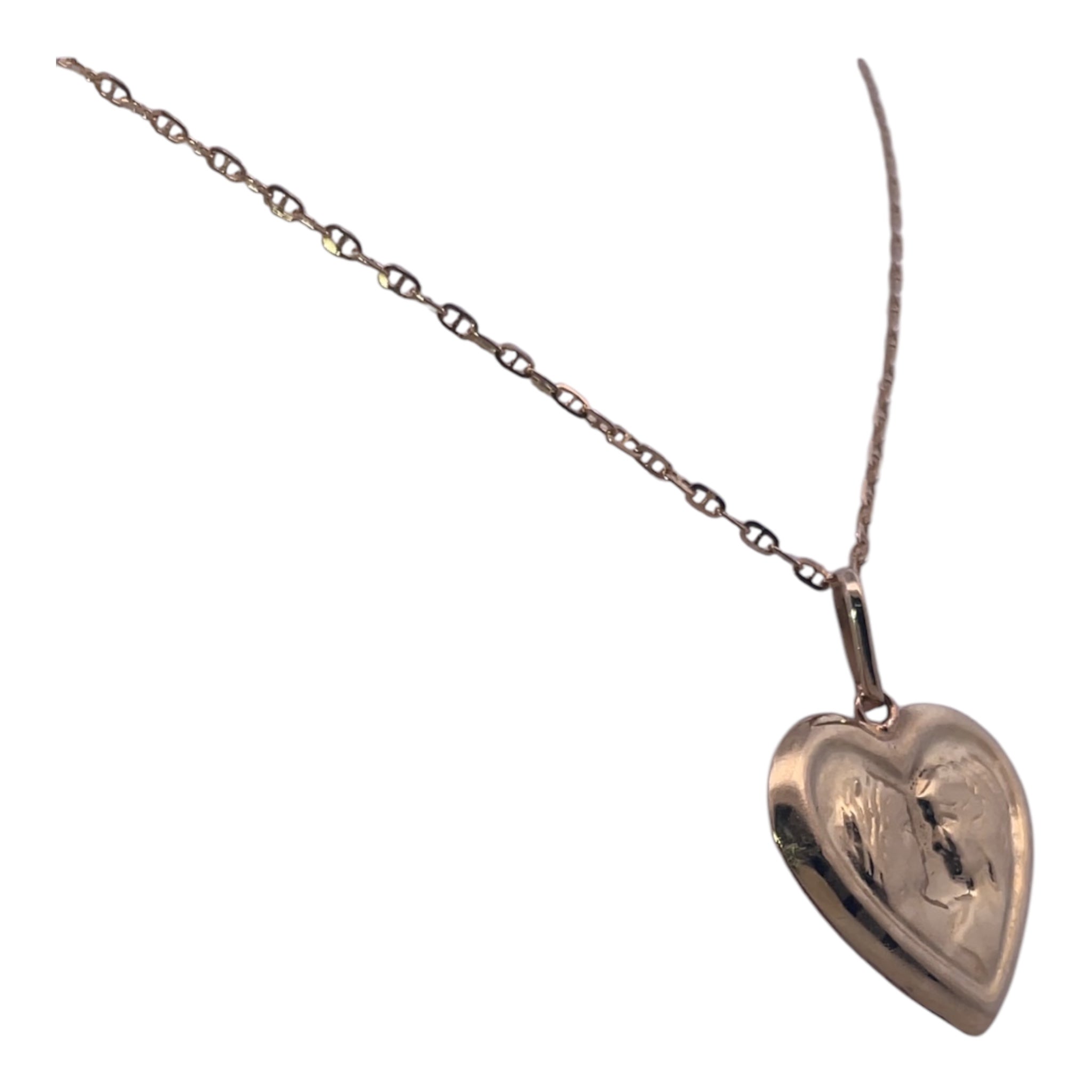 18K Yellow Gold Heart Locket Necklace – Timeless Love in a Golden Embrace