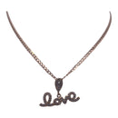 18K Yellow Gold LOVE Necklace – A Modern Twist on Romantic Jewelry