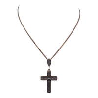 18K Yellow Gold Bold Cross Necklace – A Dazzling Tribute to Faith and Style