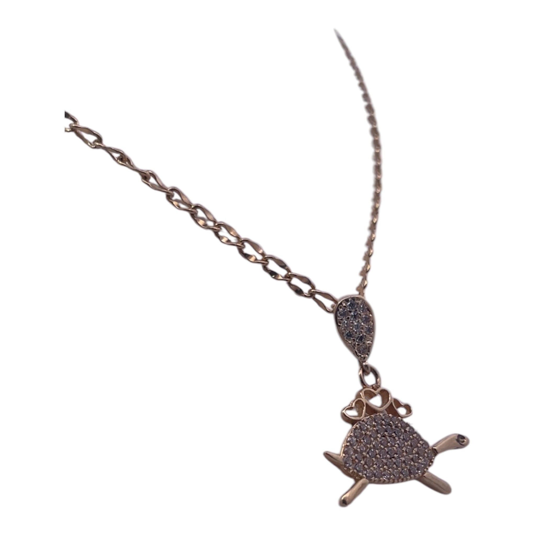 18K Yellow Gold Turtle Necklace – A Symbol of Longevity and Protection