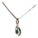 18K Yellow Gold Necklace with 0.45ct Emerald – Nature’s Elegance