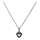 10K White Gold Heart Necklace with 0.10ct Diamonds – Heartfelt Sparkle