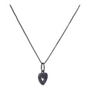 10K White Gold Heart Necklace with 0.10ct Diamonds – Heartfelt Sparkle