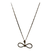 Infinity Forever 18K Yellow Gold Necklace with Cubic Zirconia