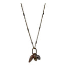 Harmony in Gold 18K Tri-Color Pendant Necklace