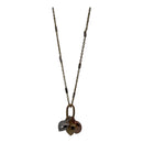 Harmony in Gold 18K Tri-Color Pendant Necklace