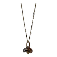 Harmony in Gold 18K Tri-Color Pendant Necklace