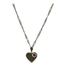 Golden Heart 18K Yellow Gold Necklace with Cubic Zirconia