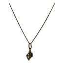 A Classic Symbol of Love-18K white Gold Pendant with emerald Necklace