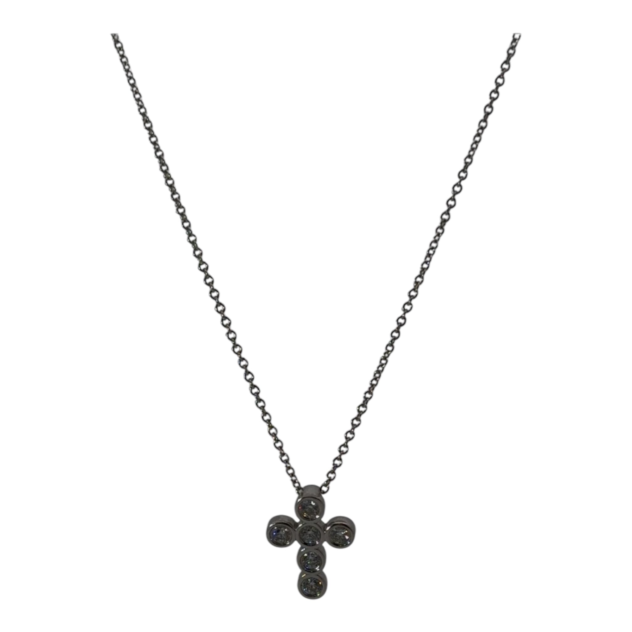 The Petite Diamond Cross Necklace