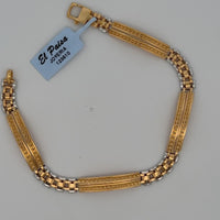 Geometric Harmony 18K Gold Bracelet