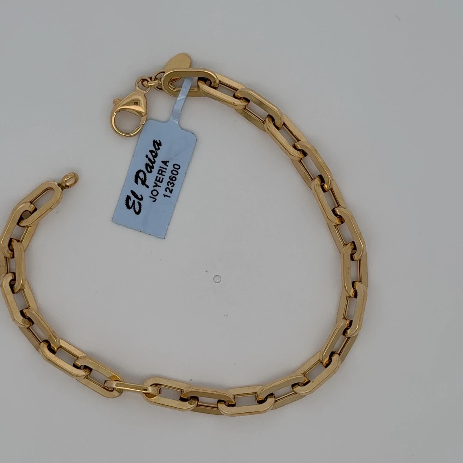 Geometric Link 18K Gold Bracelet