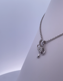 Whispers of Elegance-18K Gold and Diamond Pendant Necklace