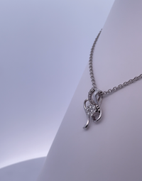 Whispers of Elegance-18K Gold and Diamond Pendant Necklace