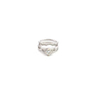 Eternal Heart 14K Gold Diamond Stack Set