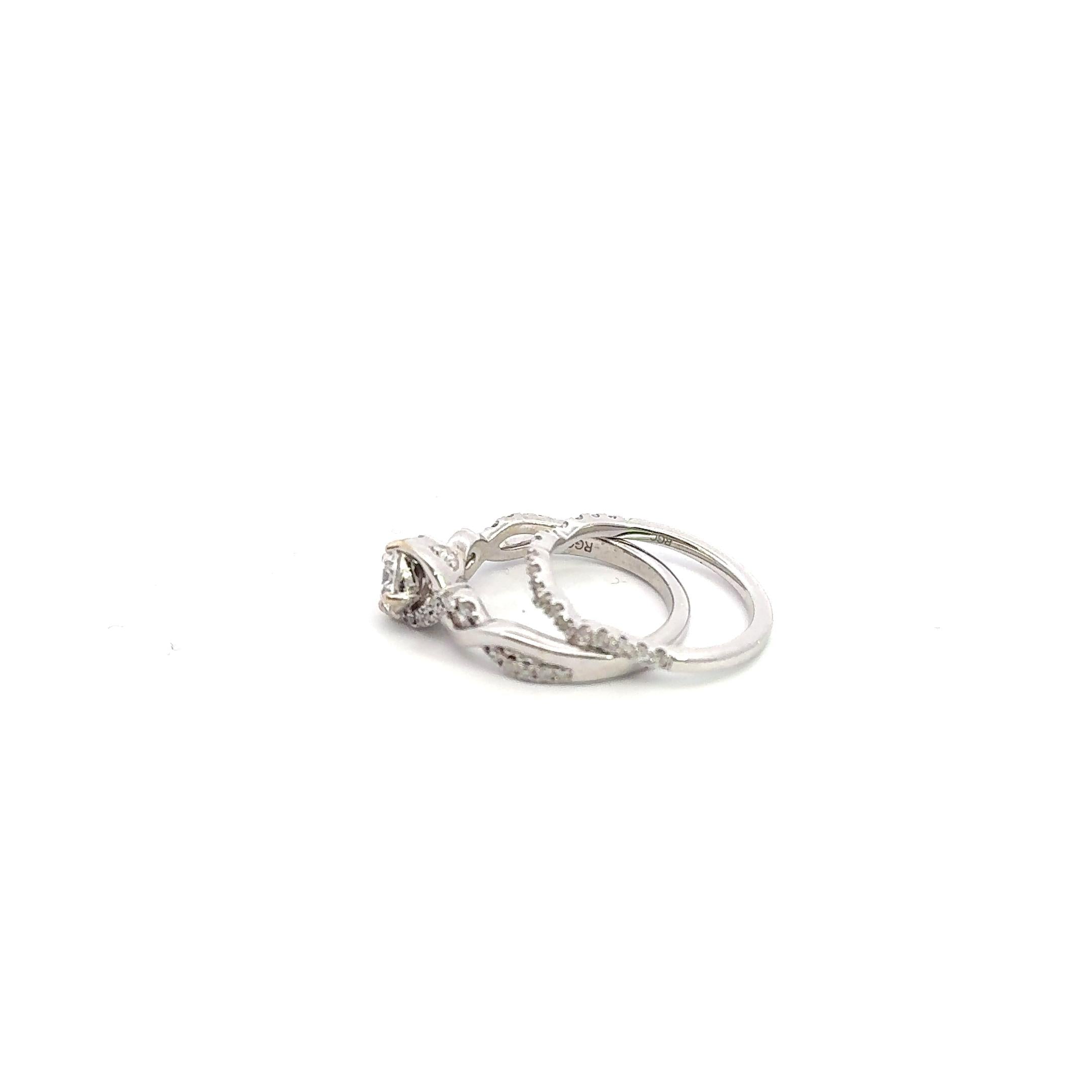 Eternal Heart 14K Gold Diamond Stack Set