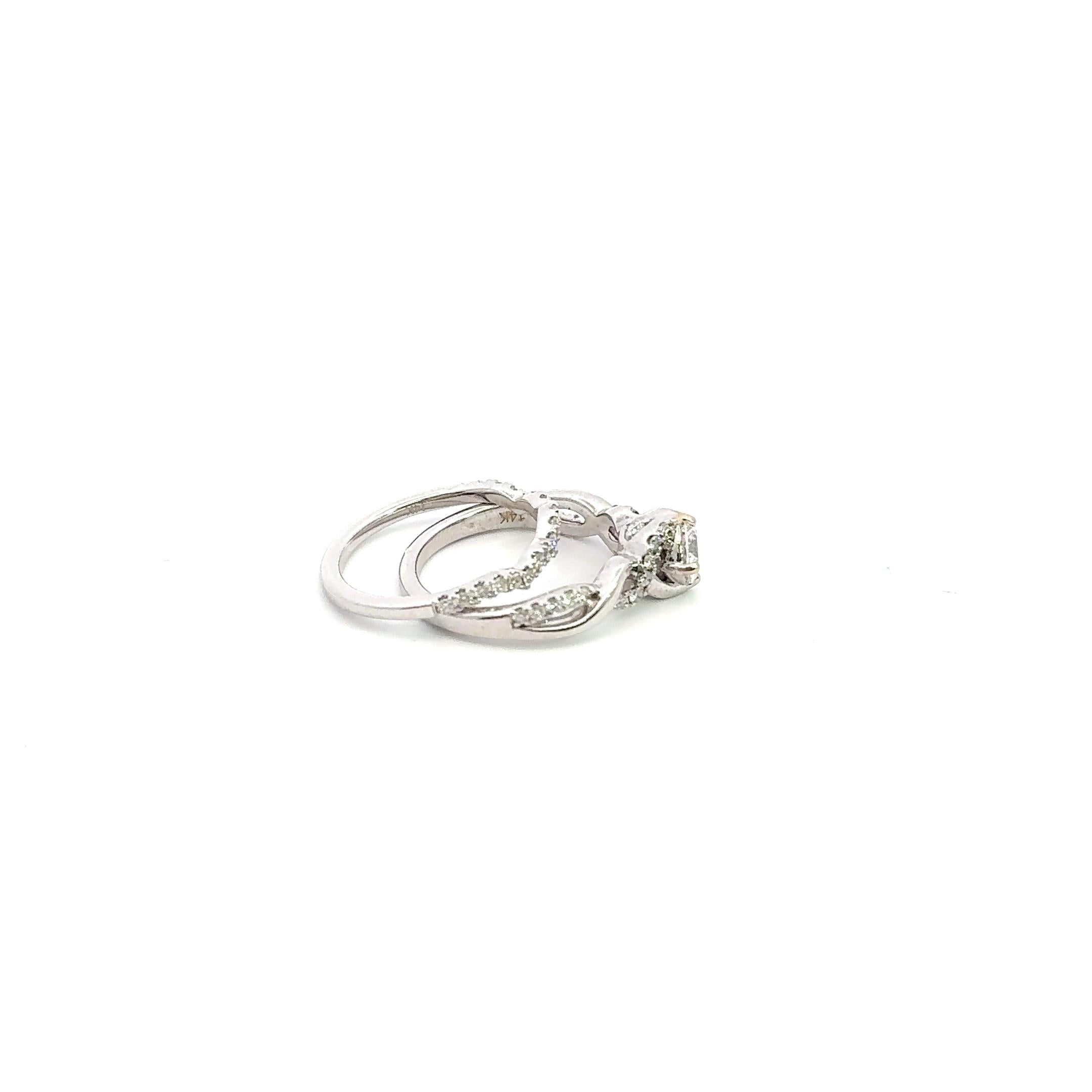 Eternal Heart 14K Gold Diamond Stack Set
