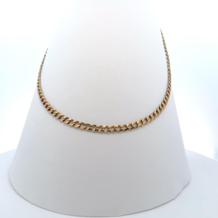 Curb Majesty 18K Gold Chain Necklace