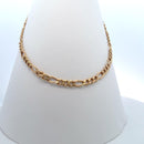 Figaro Elegance 18K Gold Chain Necklace