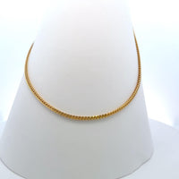 Prestige Oval 18K Gold Chain Necklace