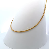 Prestige Oval 18K Gold Chain Necklace