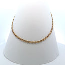 Classic Oval 18K Gold Chain Necklace